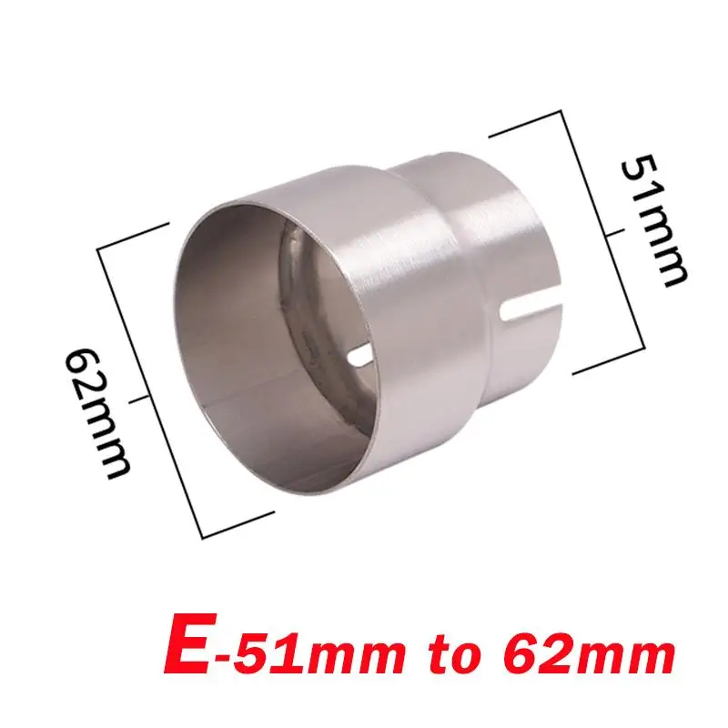 51mm do 52 54 56 58 62 64MM adaptery wydechowe uniwersalne tłumik motocyklowy złącze rury konwersji stali nierdzewnej