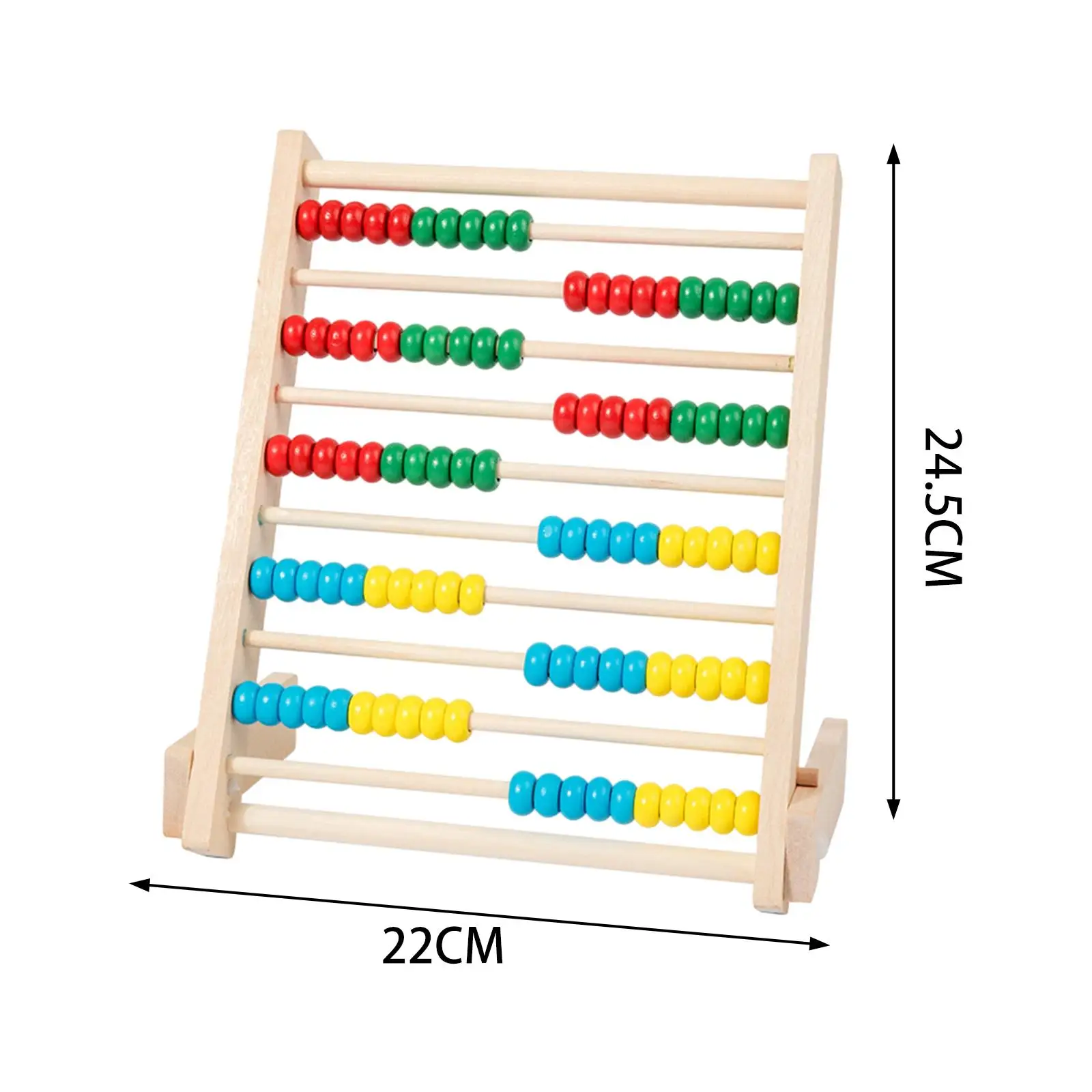 Wooden Abacus Toy with 100 Beads Developmental Toy Educational Counting Toy for Elementary Kids Boys Girls Kindergarten Children