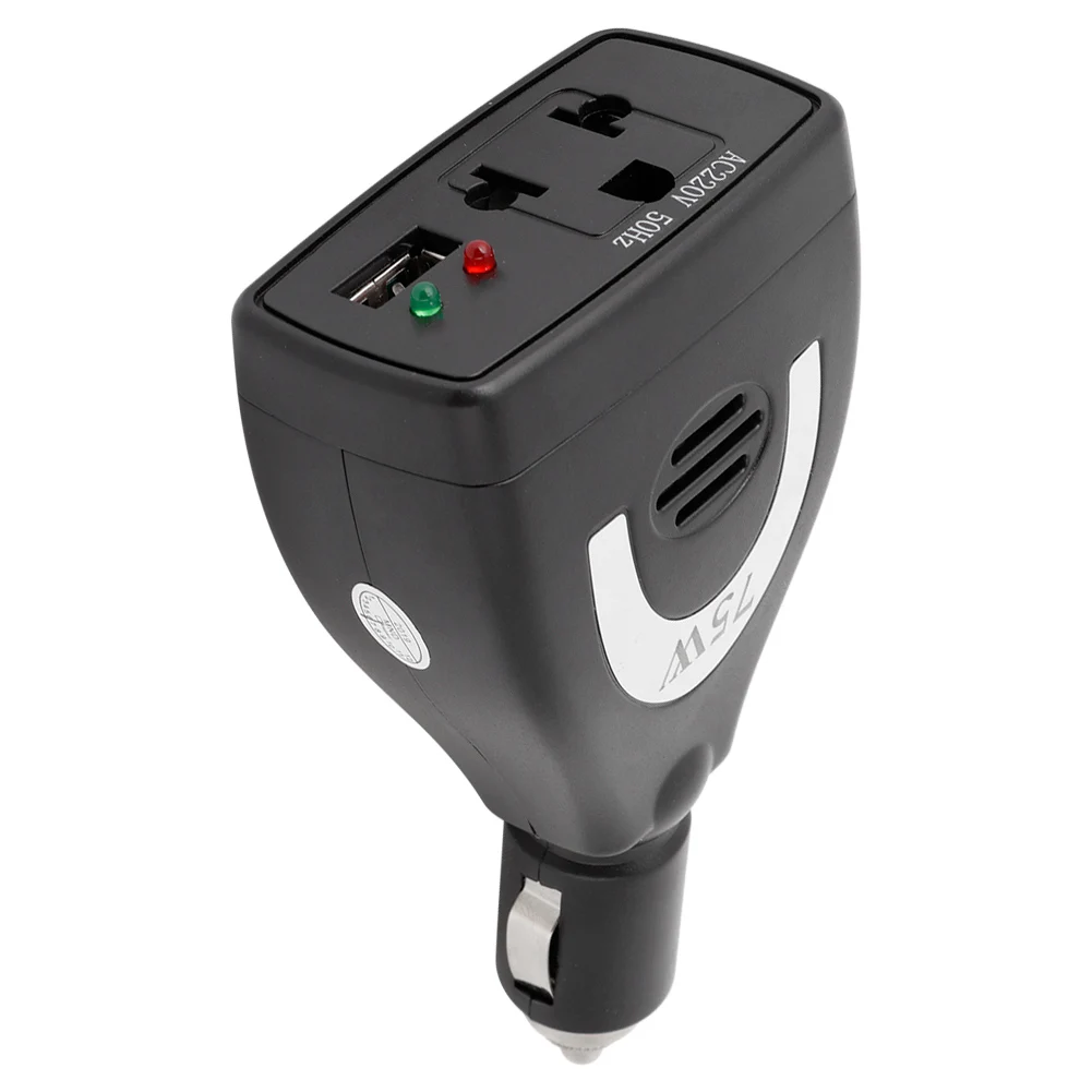 75W DC12V to AC 220V Car Power Inverter Converter USB  Adapter Car Inverter Car Power Inverter Adapter Car Power Inverter