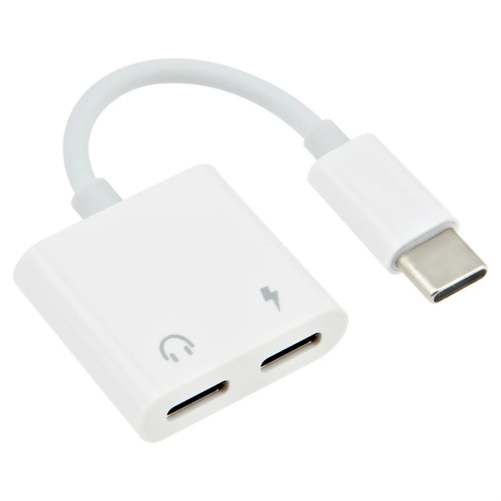 

50pcs USB Type C To 3.5mm Jack Adapter USB-C Converter Type-C PD Fast Charge Adaptor AUX Audio Music Earphone Cable Connector