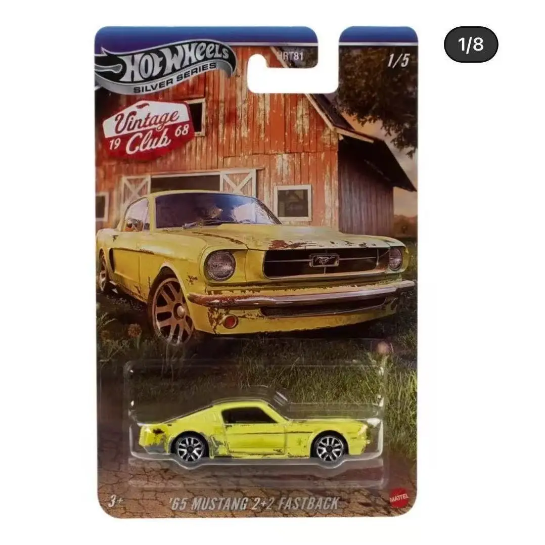 ماتيل 2025 منتج جديد عجلات ساخنة نادي كلاسيكي موستانج بورش 911 فولكس فاجن بيتل ريترو سبيكة نموذج سيارة Hrt81 التسمية الفضية يموت الصب نموذج سيارة هدية عيد ميلاد #2