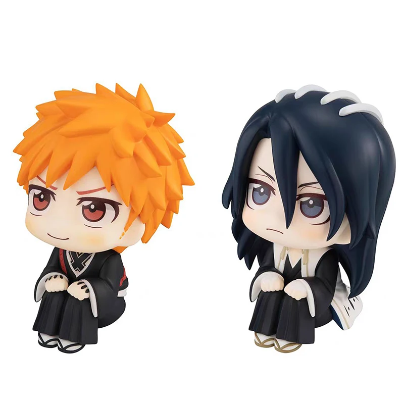 Anime BLEACH Action Figure Look Up Doll Ichigo Kurosaki Nendoroid Kuchiki Byakuya Q Version Figures PVC Model Collection Toys