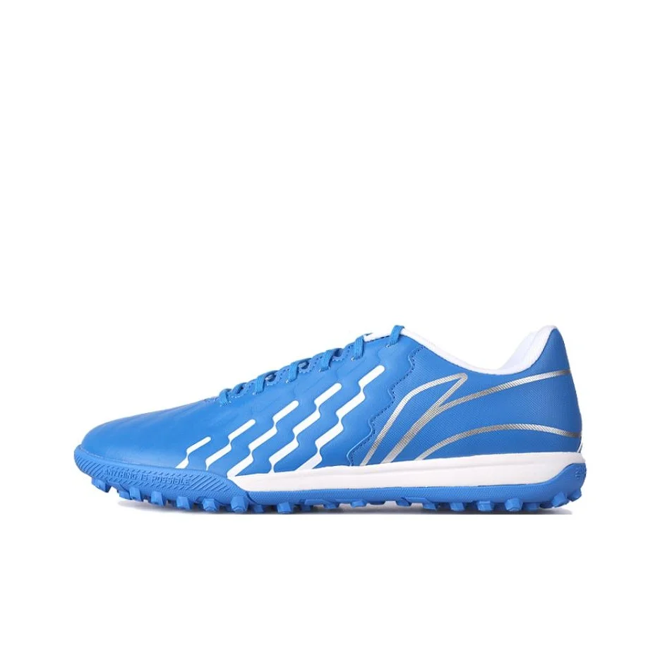 Li Ning Brocade TF Turf Artificial Turf Cushioning, Wear Resistant Soccer Shoes Men's Blue YSTU005-2