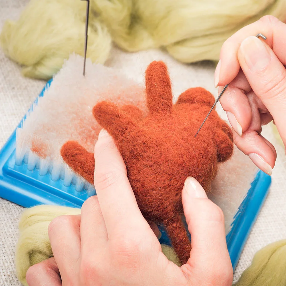 

Wool Felt Punch Needle Brush Workbench DIY Handcraft Mat Soft Bristles Felting Mat Brush Craft Needle Felting Tool