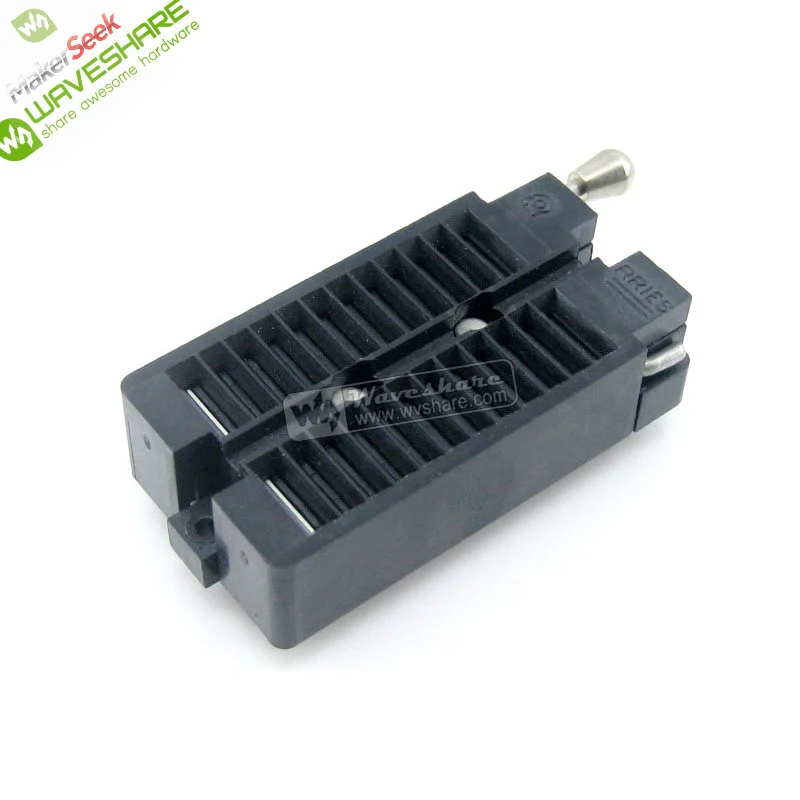 

Makerseek & Waveshare DIP 24 Pin ZIF Socket (ARIES Black)-SKU-3629-Price without Shipping fee