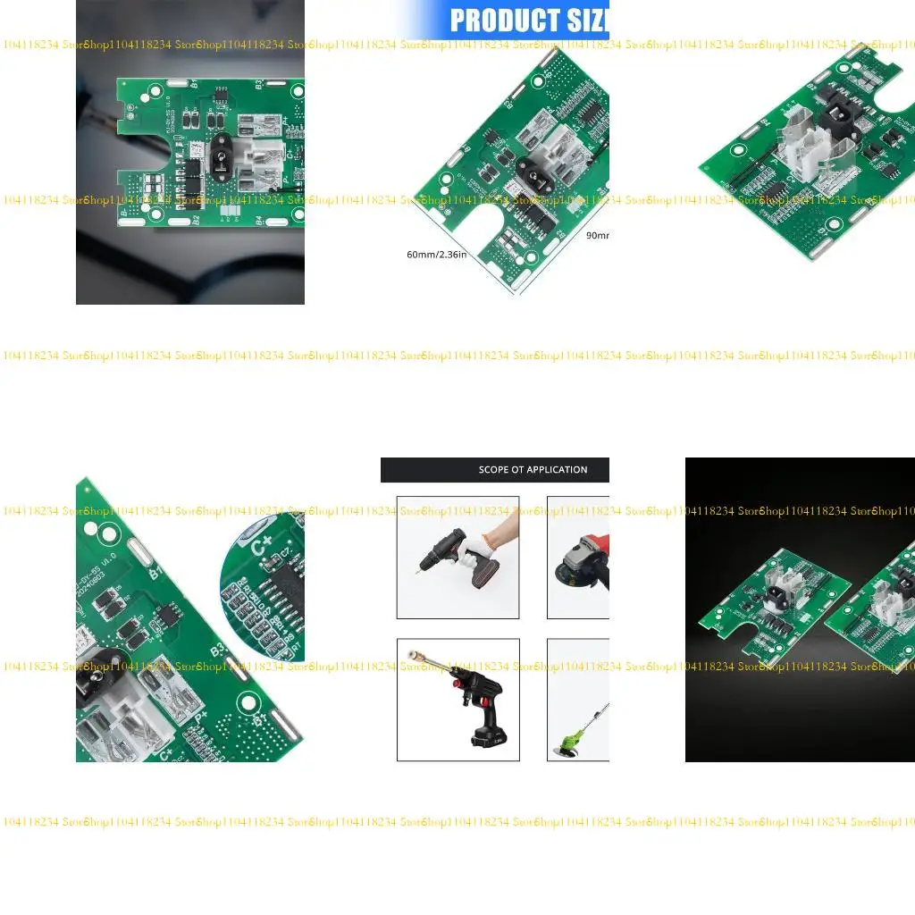 

P9FB Electric Angles Grinder 21V Battery Protective Board Hand Drill Accessories Battery Protective Board Battery Pack Module