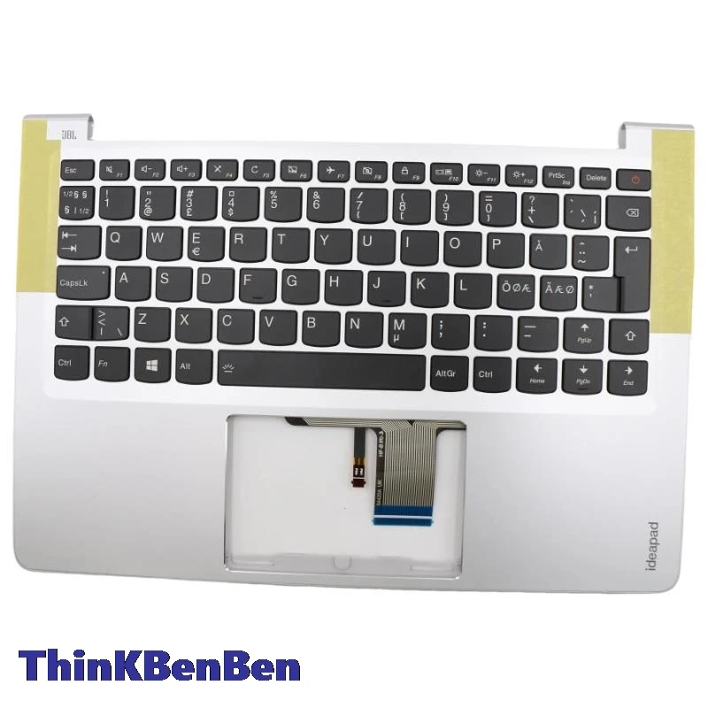 

NDC Nordic Silver Keyboard Upper Case Palmrest Shell Cover For Lenovo Ideapad 710S 13 13ISK 13IKB 5CB0L47151