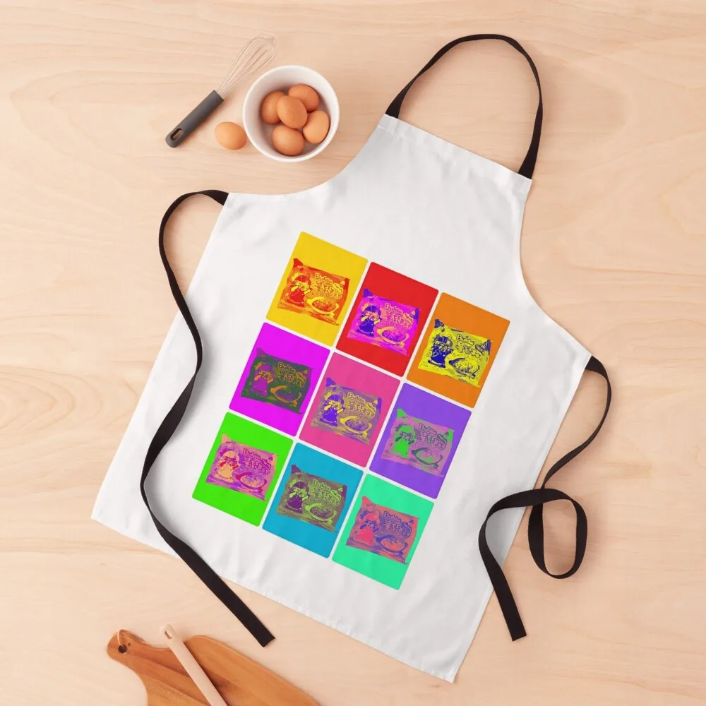 

Andy Warhol's Buldak Ramyeon Apron Nursing nail tech supplies japanese woman Apron