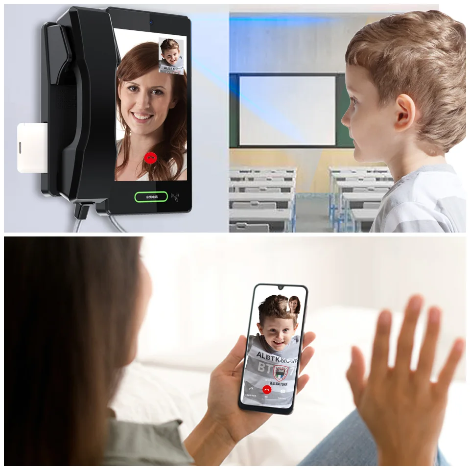 Leshun LSV4000 12V Wall Mount Smart Hot-Swappable HD Video Phone Calling System for Home and Office