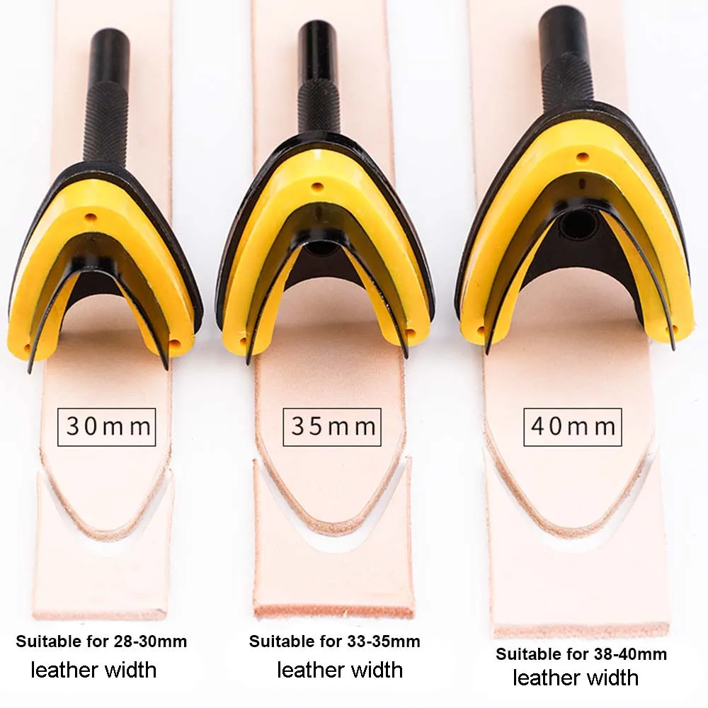 Belt Tail Punch American-style Professional Semicircle V-shaped Chop Diy Handmade Leather Girdle Sword Tail Round Tail Punch