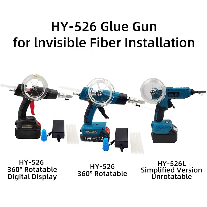 FTTH Inisible Fiber Optic Glue with Hot Melt Adhesie 1500-3000mAh 220 Max Temp for Fiber Installation