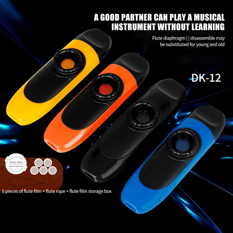 ABVE-Kazoo يلعب آلة موسيقية احترافية، أدوات مرافقة جيتار كازو سهلة التعلم #4