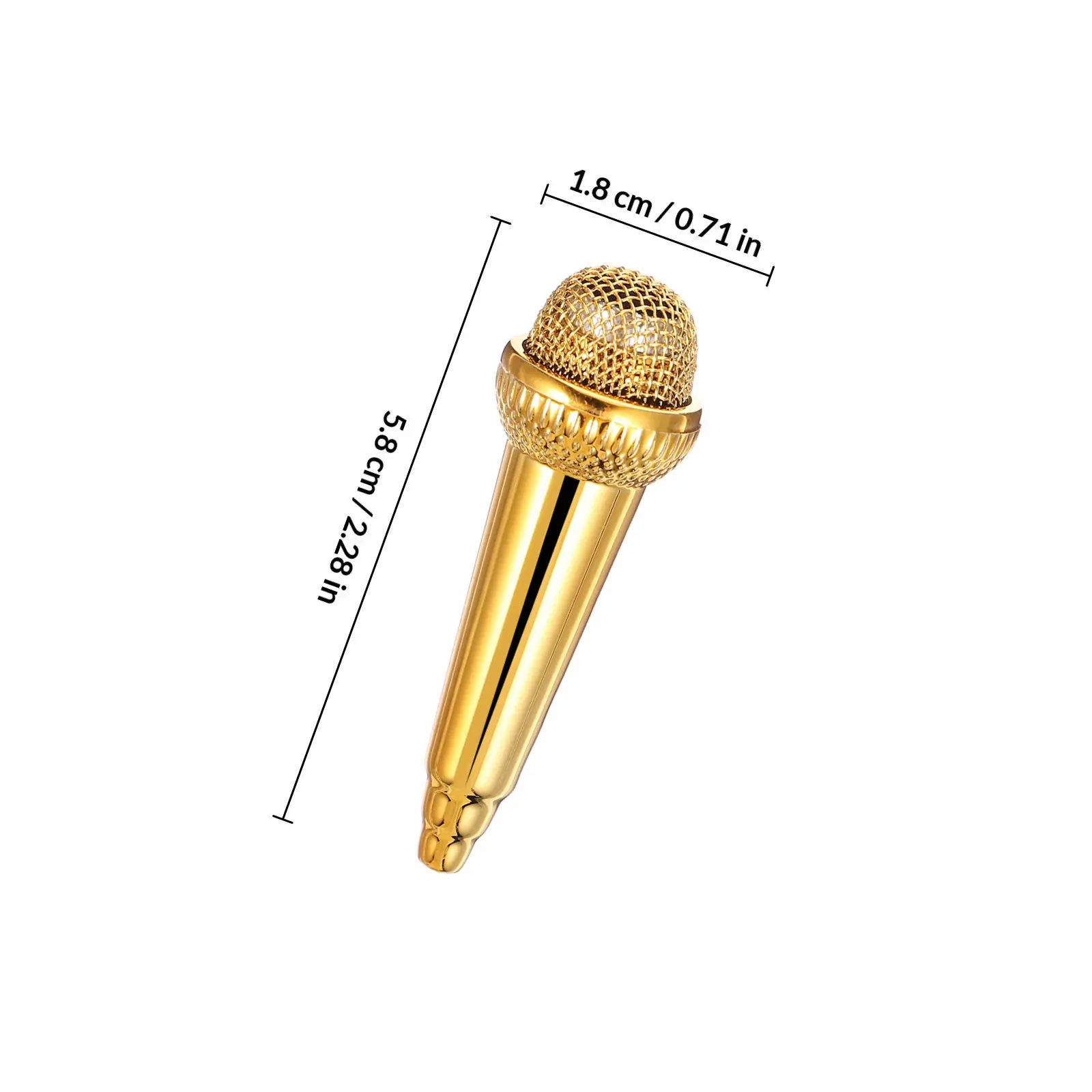 Mini Microphone Small Compact Premium Material Practical Gift Family Friends Outdoor Use Mini Microphone Singing Mic for Phone
