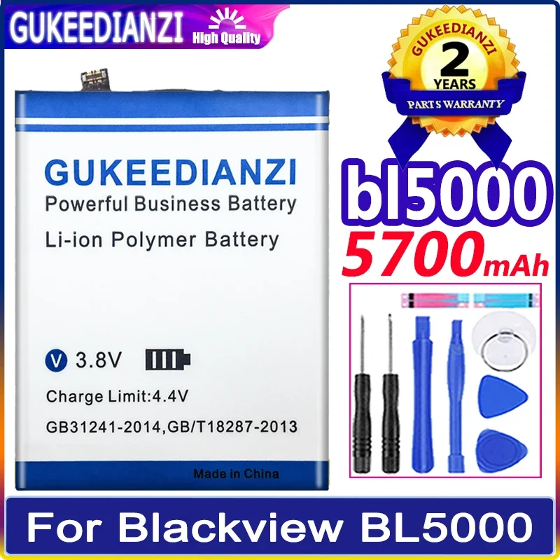 

Аккумулятор GUKEEDIANZI Замена 5700mAh для Blackview BL5000 запасные части для смартфонов