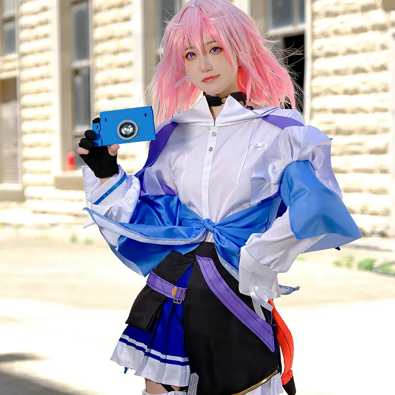 

March 7th Cosplay Costume Honkai Star Rail Anime Game Female Outfit Full Set Role Play Party Christmas Carnival