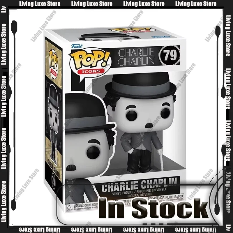 Original Funko Pop Charlie Chaplin Vinyl Figurine Model Trendy Toy Ornament Gift