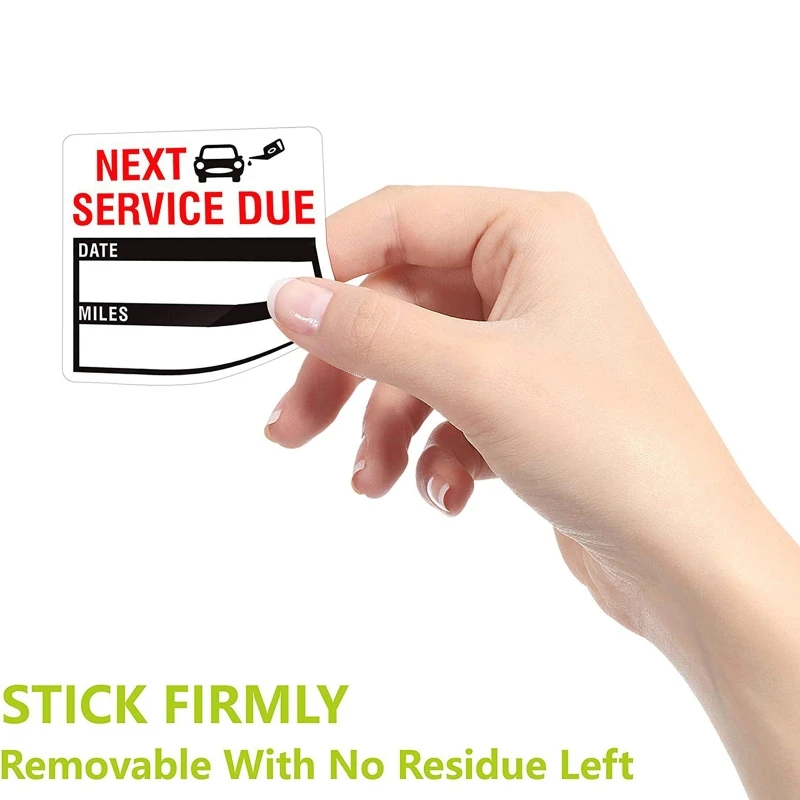 57EC 150 Pcs Oil Change Auto Maintenance Service Due Reminder Stickers Labels in Roll