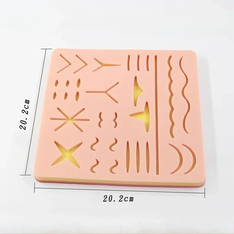 Medical Student Suture Practice Model – Ultra-Soft Silicone Simulated Wound Skin