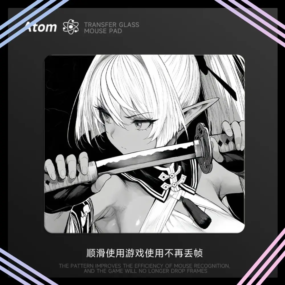 

Photovoltaic Glass Mouse Pad Tempered Smooth FPS Esports 3.2mm Large Gaming Desk Pad Customizable Pattern Gamer Accessories