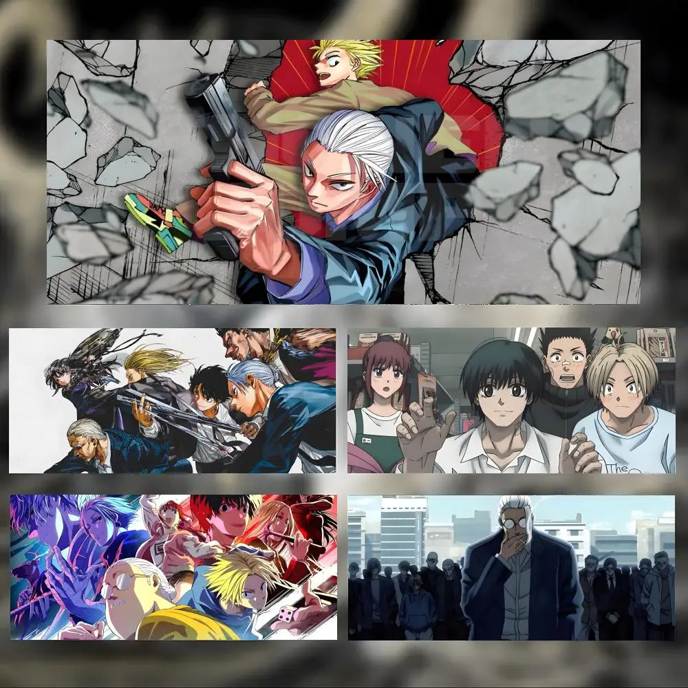 Action Sakamoto Days Mouse Pad Large Thick Desk Pad Stitched Edges Gaming Mouse Mat for PC