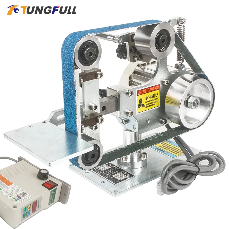 

Mini Electric Belt Sander Industrial Grade Polishing Grinding Machine 762x25mm Sharpener Belt Grinder Tool for Home Workshop