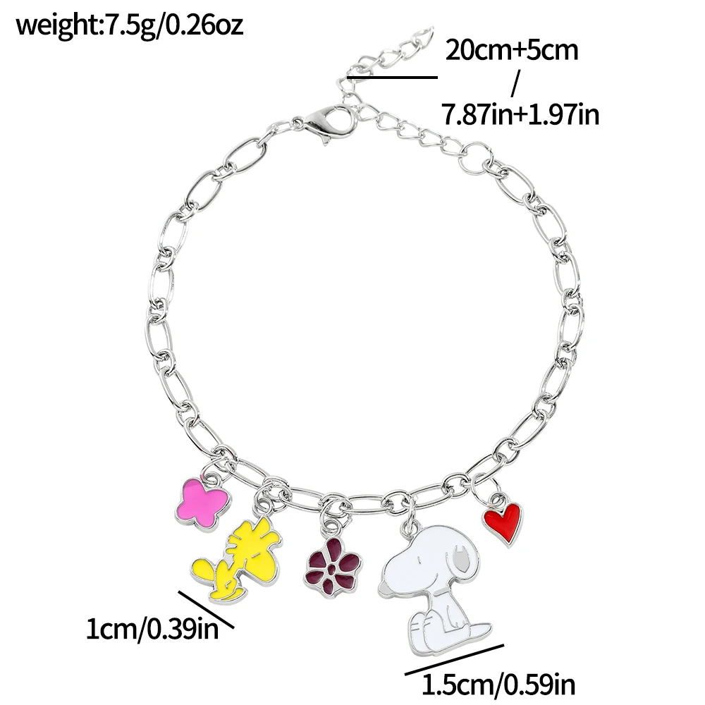 1 Stück Snoopy Armband Perlenarmband Freundschaftsaccessoires – Detail 1