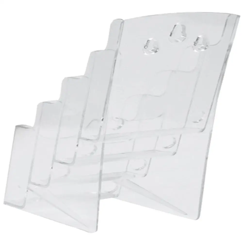 

A4 File ganizer Magazine Rack Plastic Brochure Display St Wall mounted Flyer Holder Storage Shelf Document Tray Office Desk