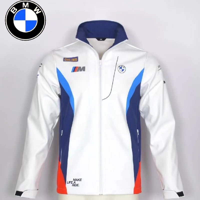 

Новинка 2025 года, мотоциклетная куртка BMW, мужская осенне-зимняя ветрозащитная гоночная куртка, водонепроницаемая мотоциклетная износостойкая мото одежда