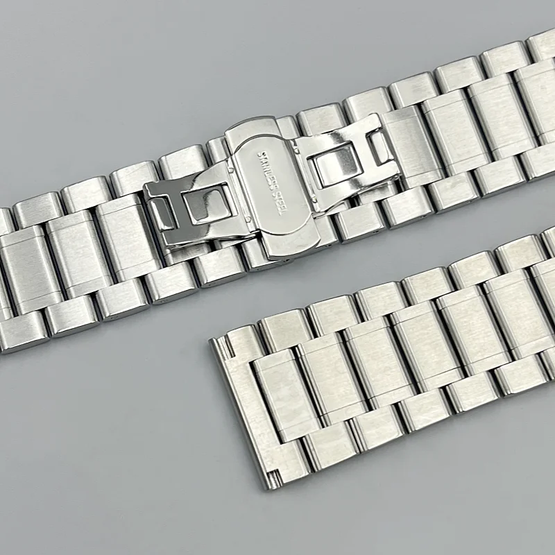 26mm 28mm 30mm Ersatz-Armband aus massivem Edelstahl mit Faltschließe für Longines Master Collection Uhrenzubehör – Detail 4