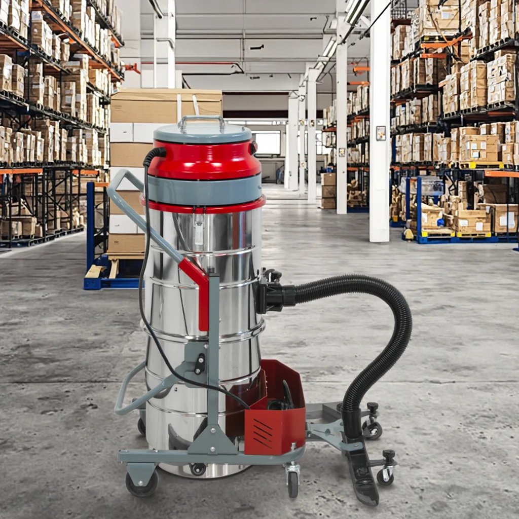 

New 90L Electric Manual Wet & Dry High-Power Industrial Vacuum Cleaner With Dust Extraction 220V Large Capacity