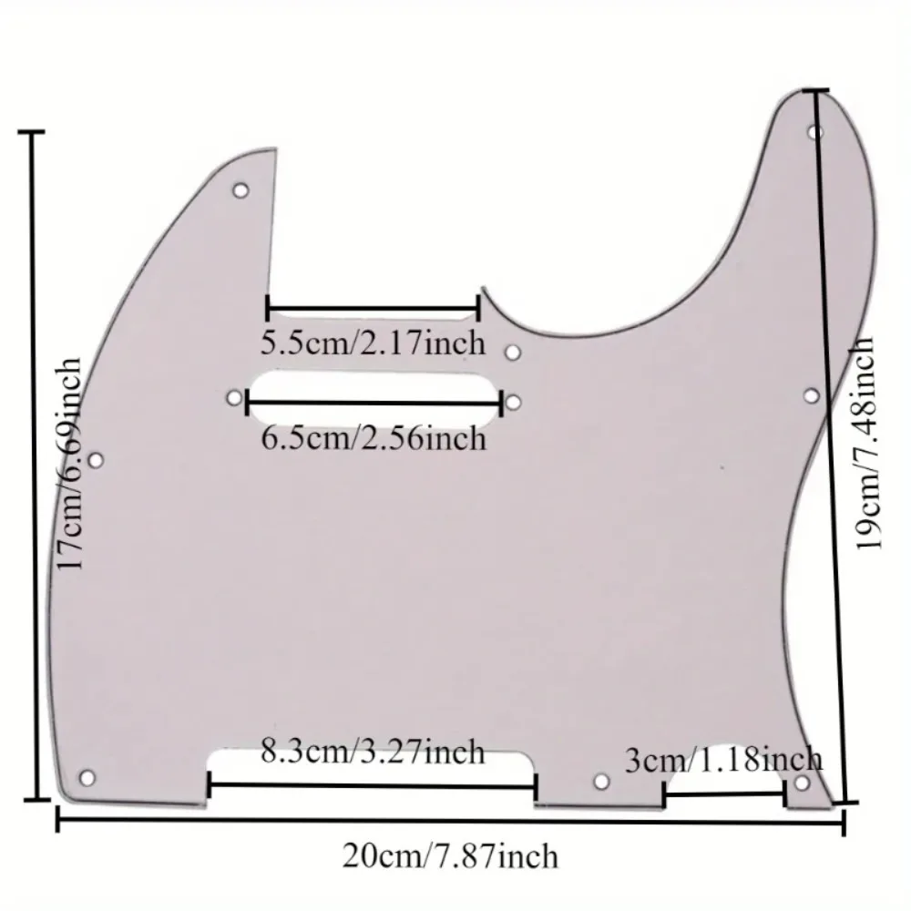 1PC TELE Electric Guitar Guard TL Electric Guitar Body Front Guard Cover Panel Installation Single Coil Pickup