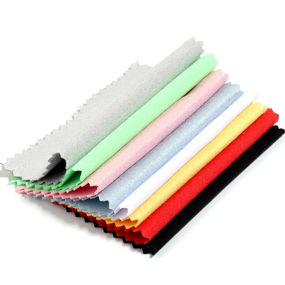 50Pcs/Lot High Quality Cleaning Polishing Cloth Soft Clean Wipe Wiping Cloth For Lens Phone Screen Silver Gold Jewelry Care Tool