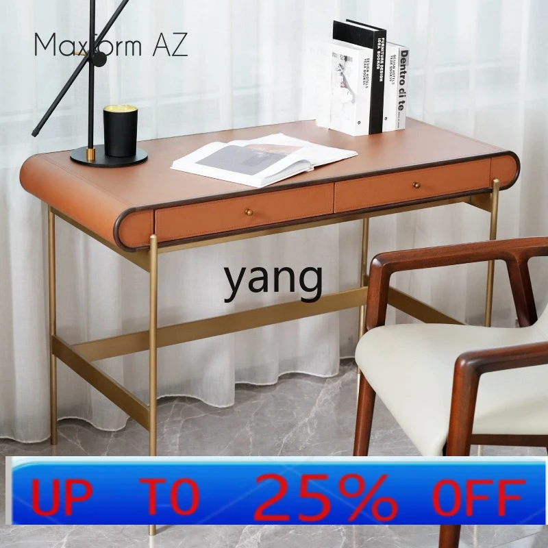 

lmm simple vanity dresser Italian minimalist makeup table light luxury stainless steel desk