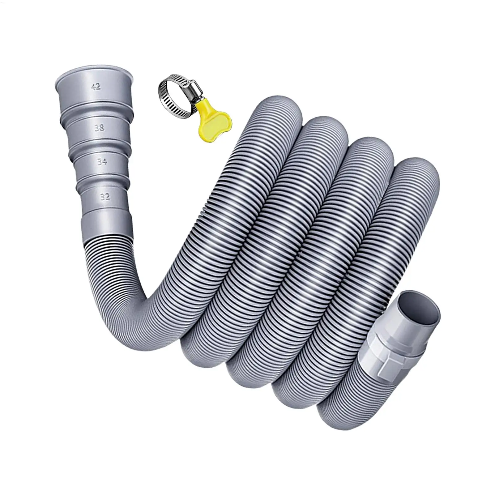 

Caravan Sewer Pipe Kit Foldable RV Trailer Sewer Hose With Adjustable Adapter And Clamp Leakproof RV Hose Rv Accessories