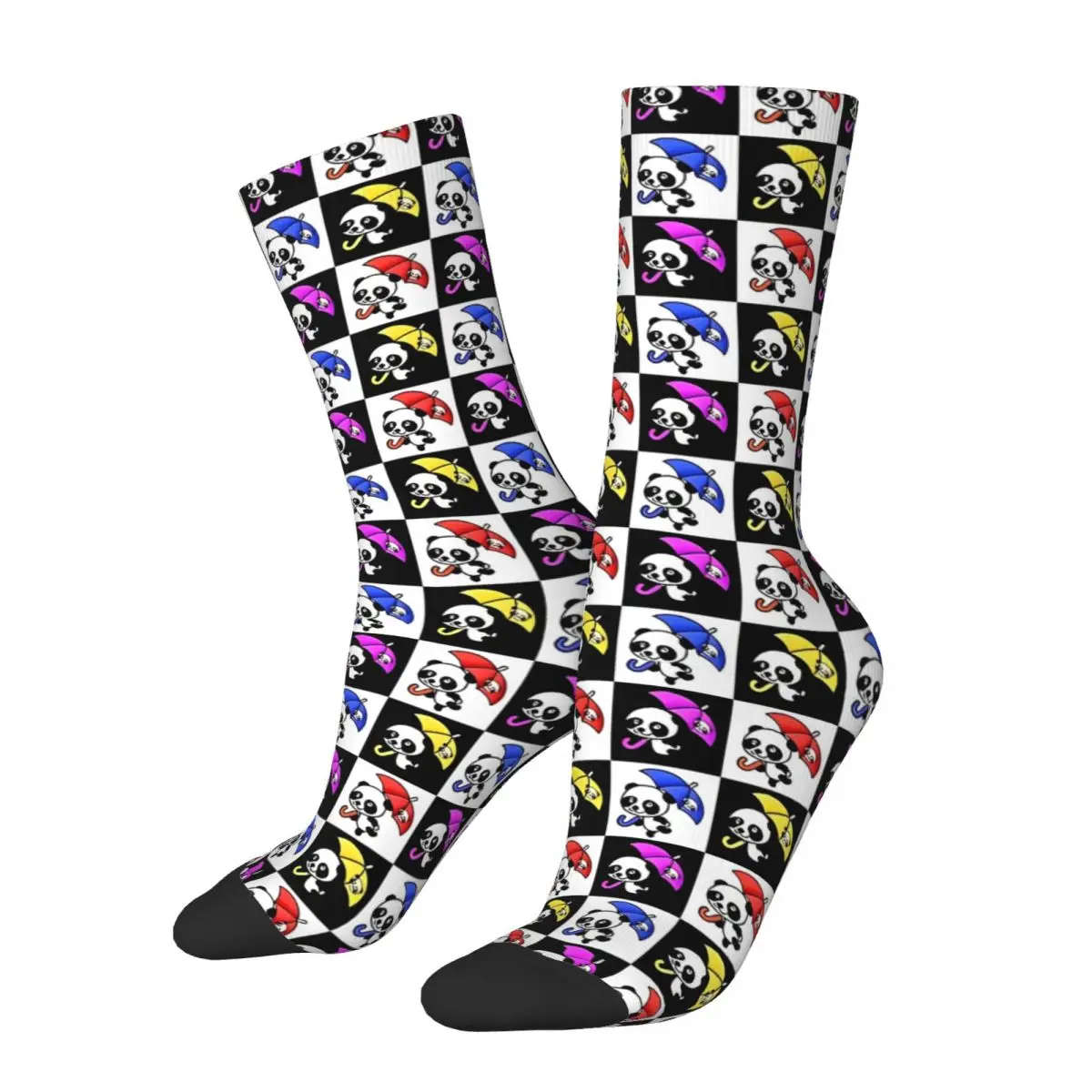 Colorful Panda Surface Pattern Socks Men Women Polyester Casual Socks Spring Summer Autumn Winter Middle Tube Stockings Gifts