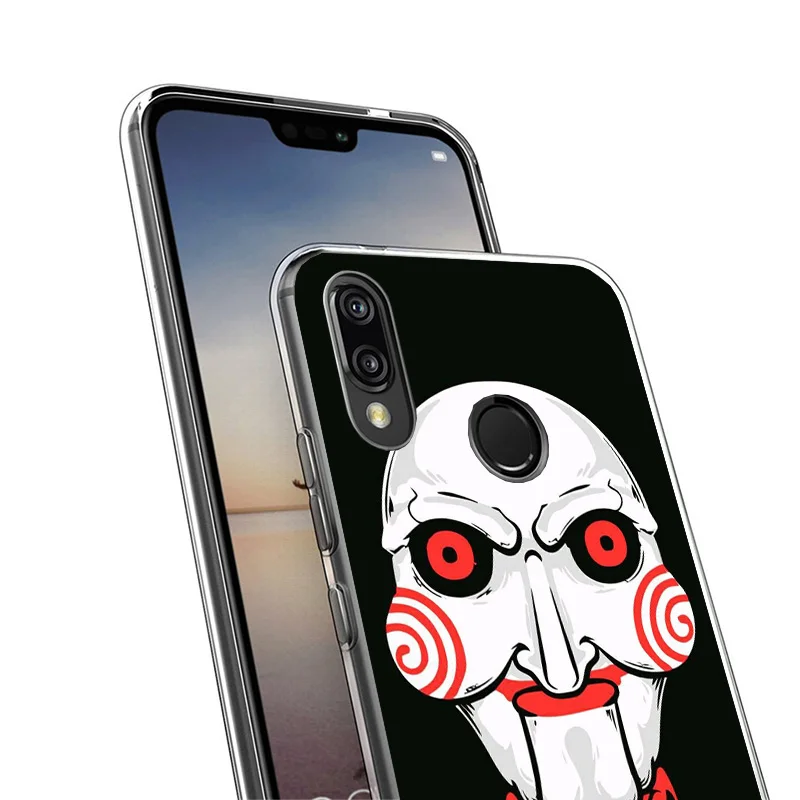 The Jigsaw Killer Horror Phone Case For Huawei P40 P30 P20 P10 Lite Mate 20 10 Pro P Smart Z Y5 Y6 Y7 Y9 Personalized Print Cove