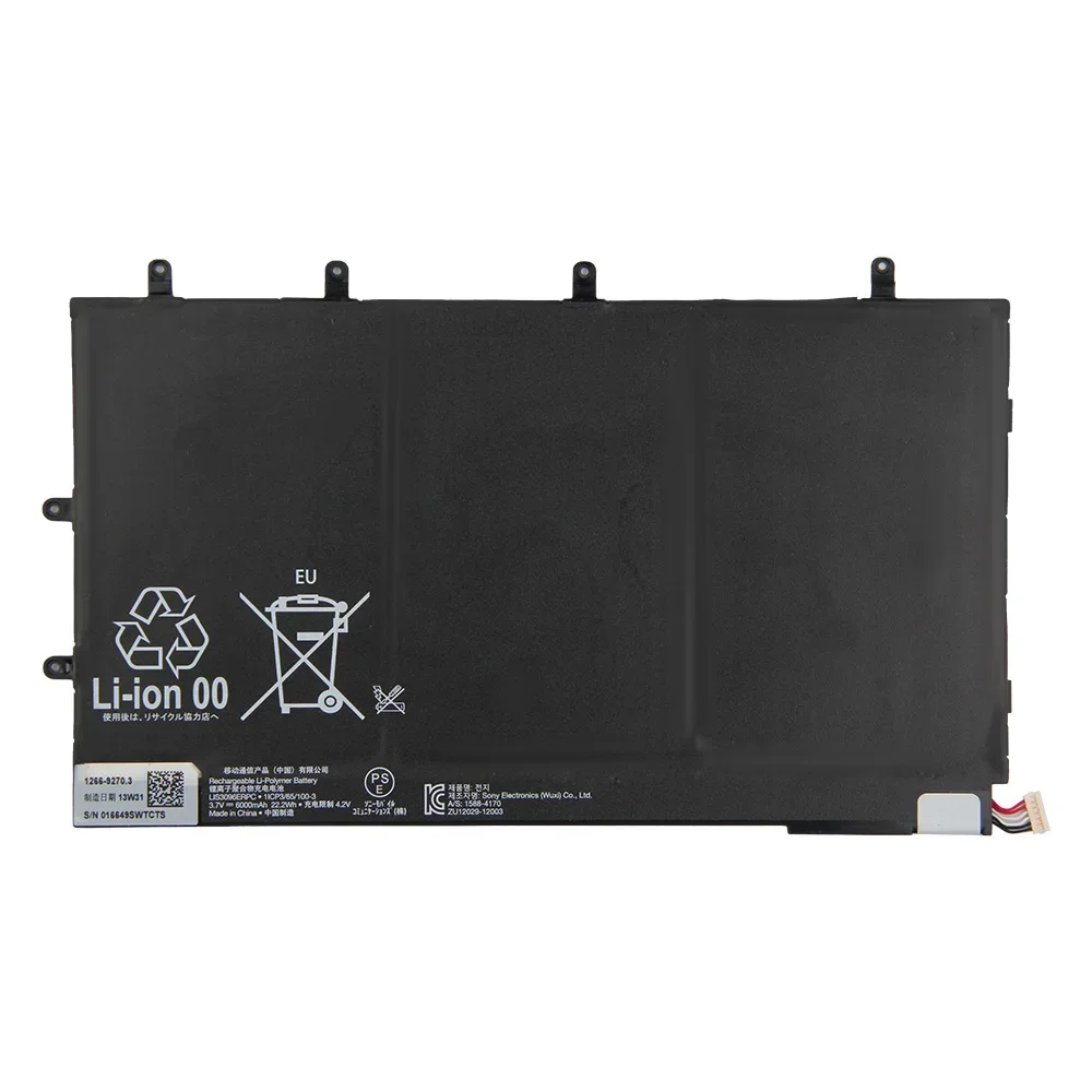 LIS3096ERPC 4.35V 6000mAh Replacement Battery for SONY Xperia Z Tablet 1ICP3/65/100-3 Z1 Quality Batteries with Tool