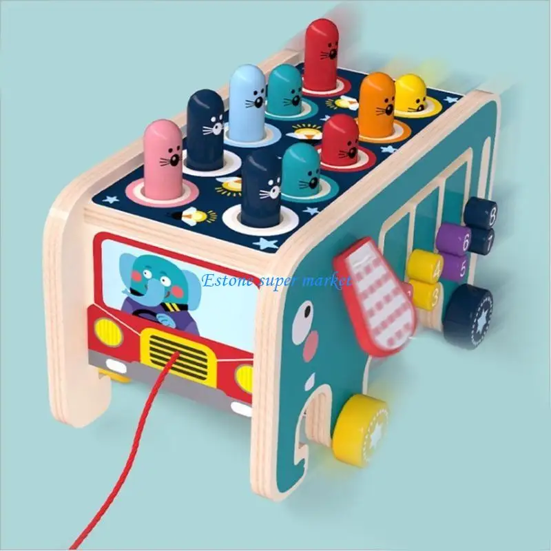 090B Baby Divertente macchina per elefanti Wrack-A-Mole per prima educazione prescolare