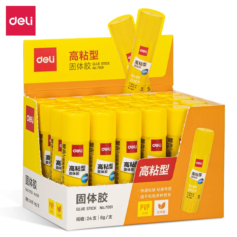 3-12p Deli (8/15/20/36g) Glue Stick Safety High Adhesive Handmade Diy Paste Fastening Perfect Office Handicraft School Supplies