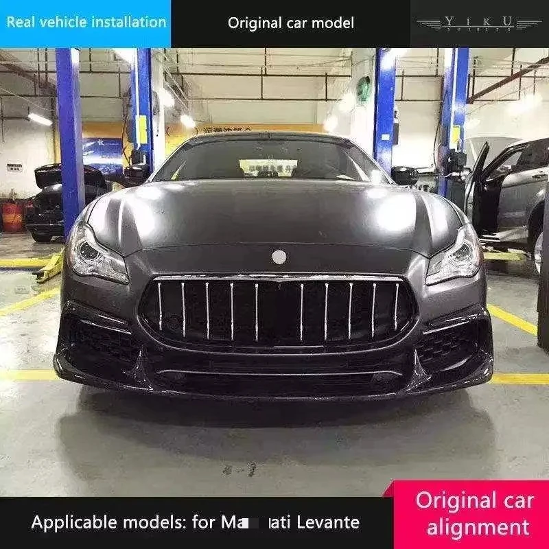 

New Carbon Fiber Body Kit forMaserati Quattroporte-High Exhaust, Front Lip, Side Skirt, Light, Rear Lip, Tail Spoiler 2013-2023