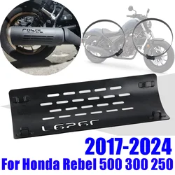 For Honda Rebel CMX 300 500 250 CMX300 CMX500 2017 - 2024 Accessories Muffler Exhaust Pipe Heat Shield Guard Anti-scald Cover