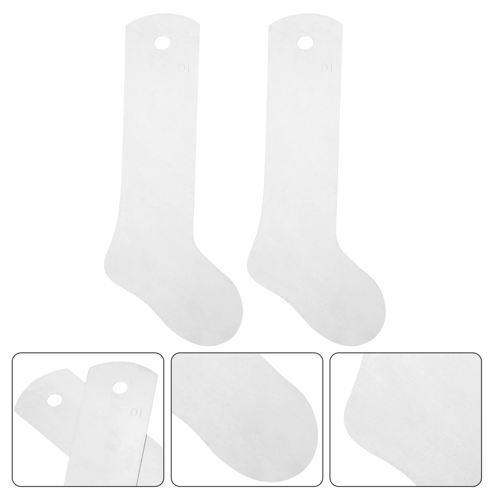 

2 Pcs Sock Shaping Board Socks Plates Sublimation Hot DIY Making Tool Printing Jig Aluminum Baby