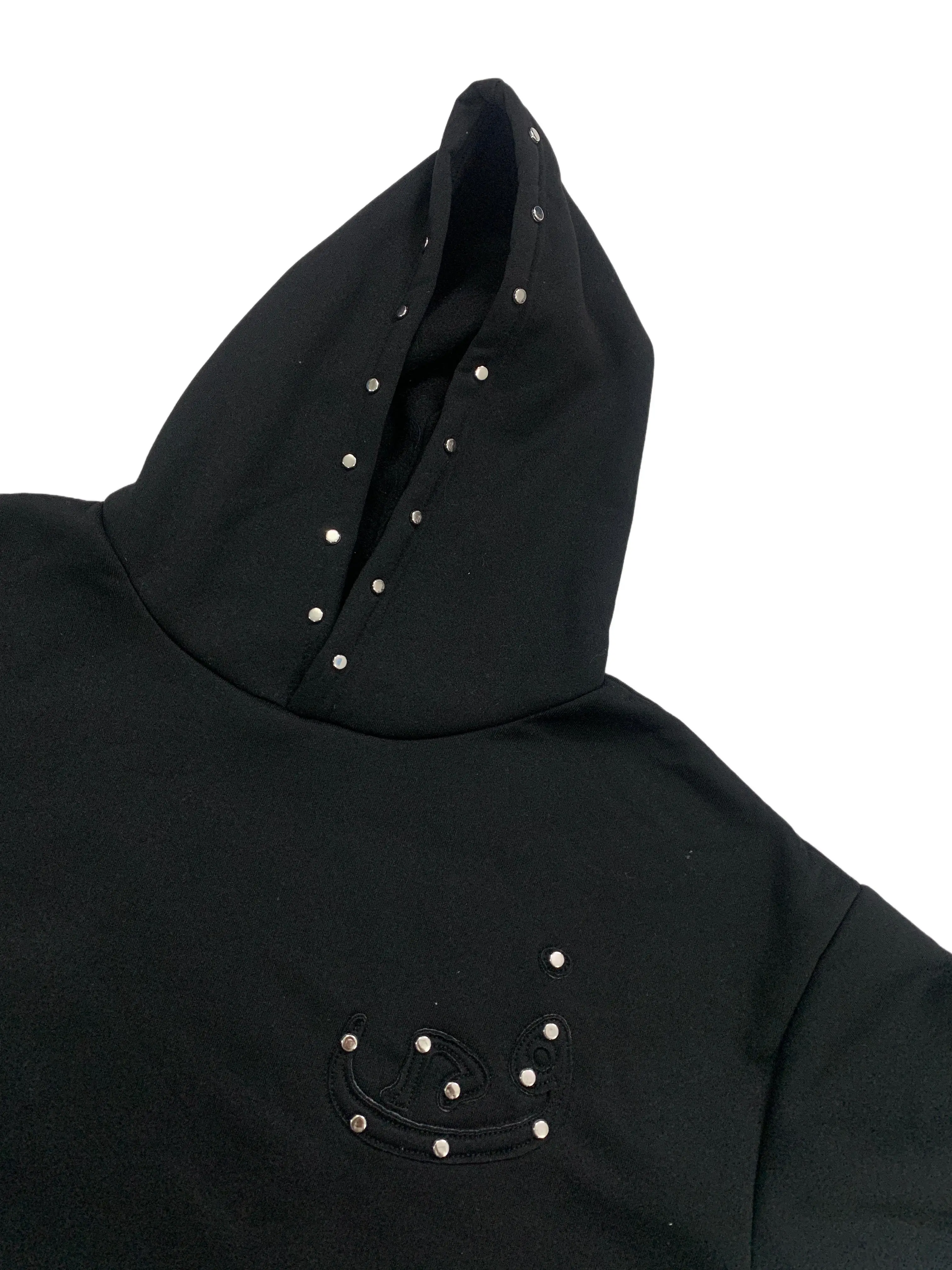 American Ins Style Street Casual Fashion Hoodie Metal Decorative Embroidery Pattern Autumn Winter High Street New Style