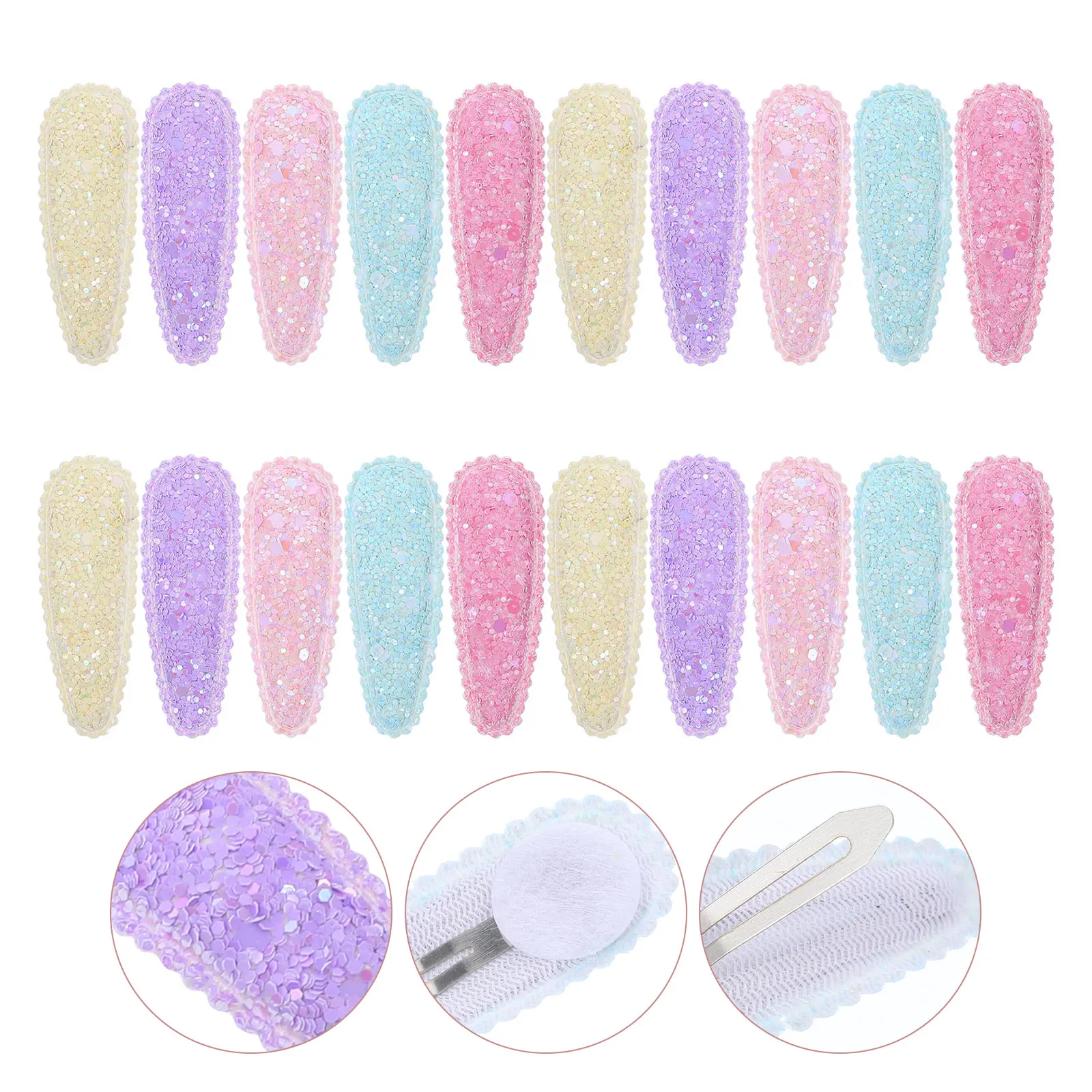 

20 Pcs Girl Hair Accessory Hair Clips Water Accessories Bright Color Safe Toddler Girls Hairpins