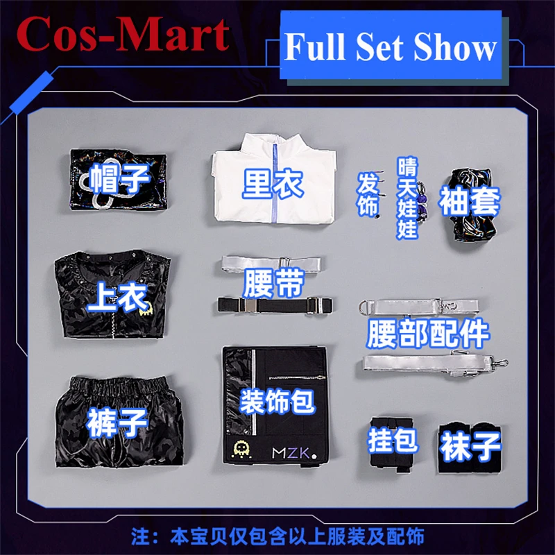 Cos-Mart Hot Game Arknights Mizuki Cosplay Costume Music Synesthesia Gorgeous Battle Uniform Activity Party Role Play Clothing