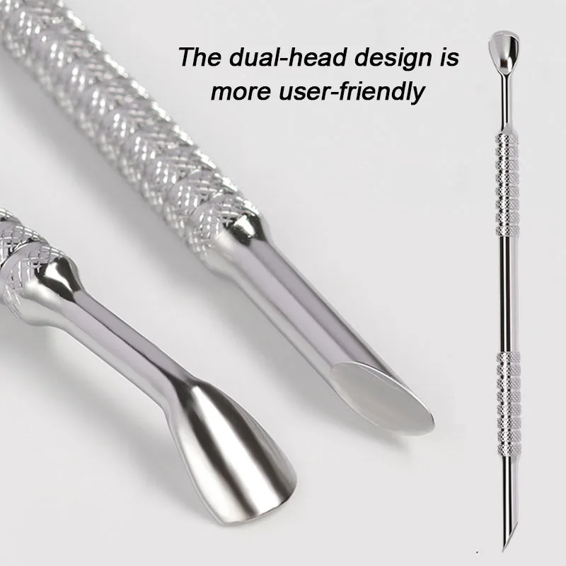جديد 1 قطعة دفع إهاب الأظافر مانيكير ملعقة إعادة نمو البشرة إخراج مسمار أداة إزالة الجلد الميت العصي مانيكير SPT06 #2