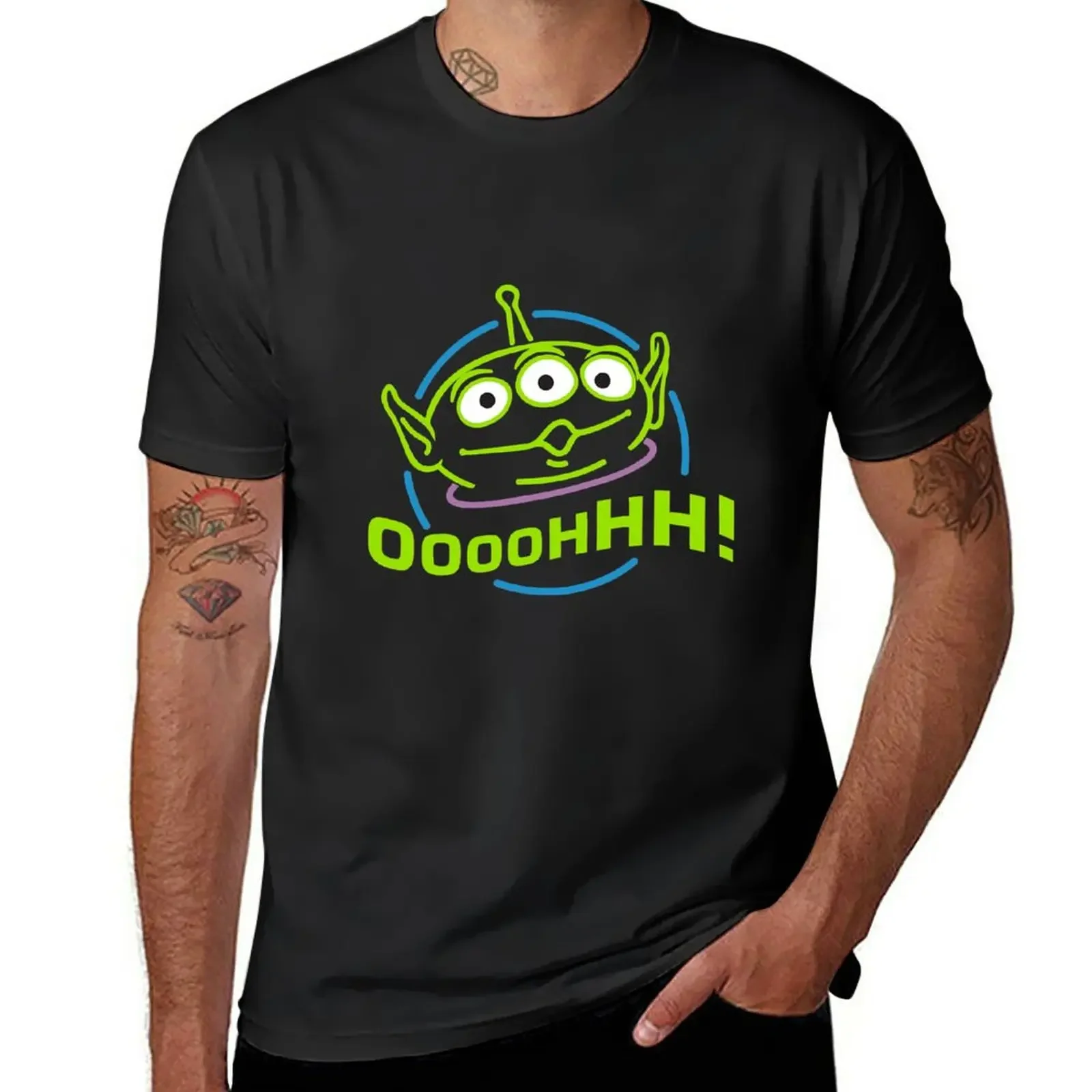 Oooohhhhhh! Alien T-Shirt Blouse animal prinfor boys Men's t shirts