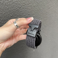 20 22mm Nylon Braided Loop Strap for Huawei Watch 4 3 GT5-4-3-2 46mm Parachute Buckle Bracelet for Samsung Watch 7 6 5 4 40/44mm