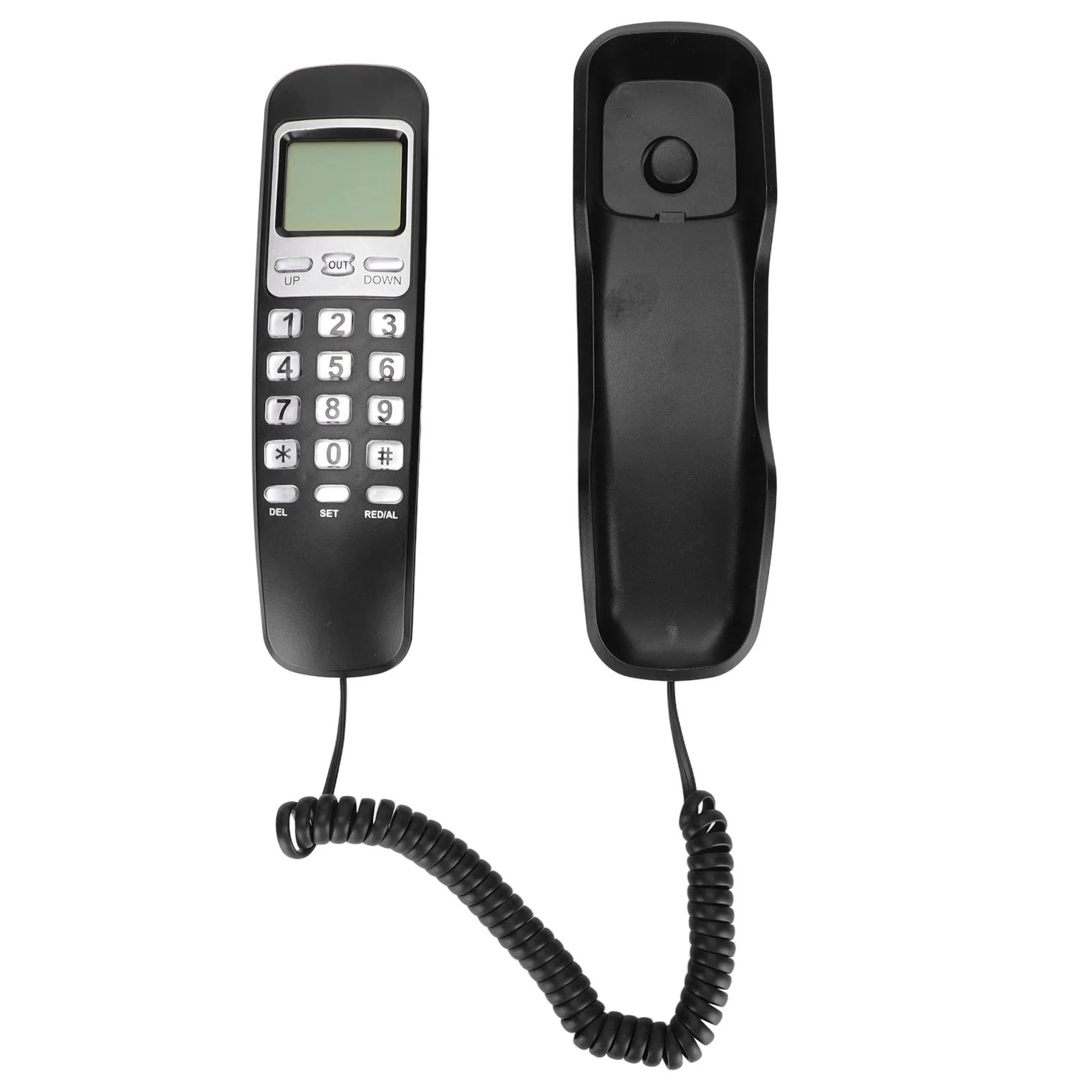 Home Landline Phone with LCD Display Redial Function Desktop Corded Fixed Telephone for Office Hotel Home mini phone