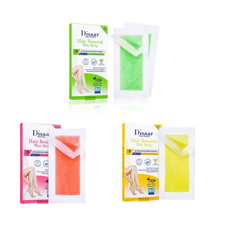 แถบขี้ผึ้งที่มีประสิทธิภาพอย่างรวดเร็วสำหรับกำจัดขน Double-Side Long Lasting Depilation ผู้หญิง-ปลอดภัยกระดาษแว็กซ์สำหรับขาแขนคอ